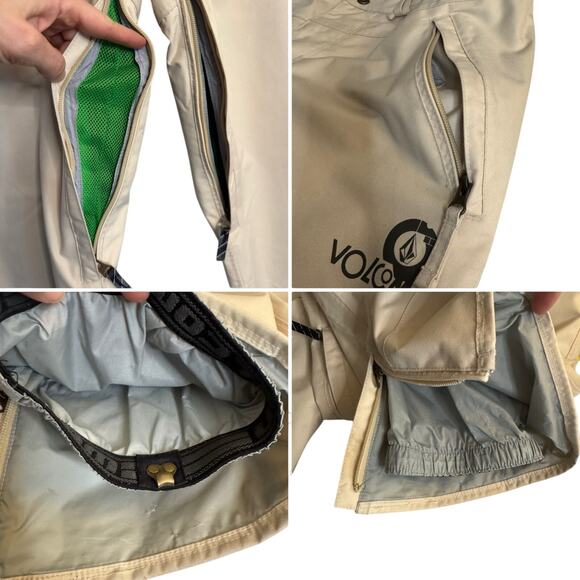 Volcom Women’s Snowboard Jacket & Pants Set Small Brown Y2K Vintage - Picture 3 of 15